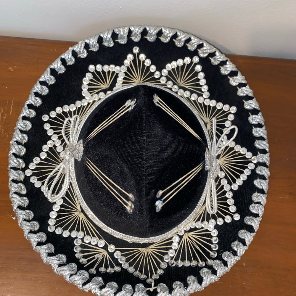 Salazar Yépez Children Black and Silver Sombrero Hat